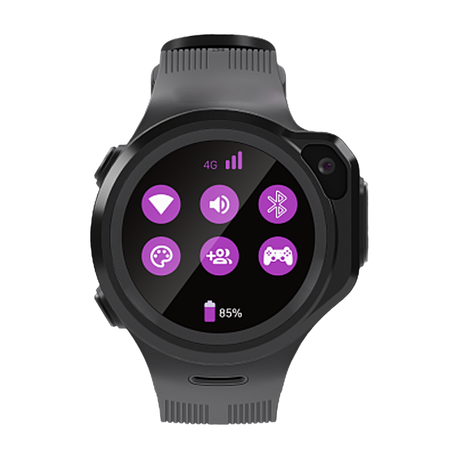 WATCHOUT Next Gen Smartwatch with GPS 33.02mm Display Water Resistant Space Grey Strap